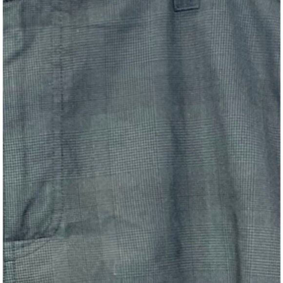 O'Neill Flat Front Shorts Black Blue Plaid Polyester Viscose Lightweight Size 38 - Picture 7 of 9